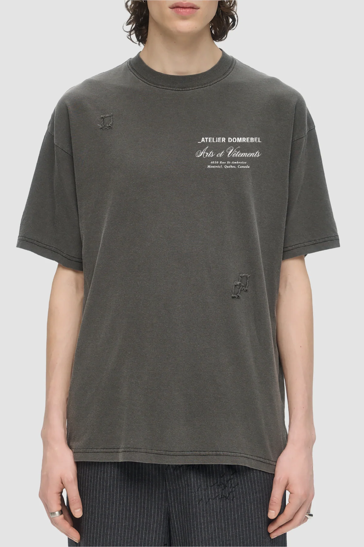 DOMREBEL Arts Vetements Tee - Faded Black