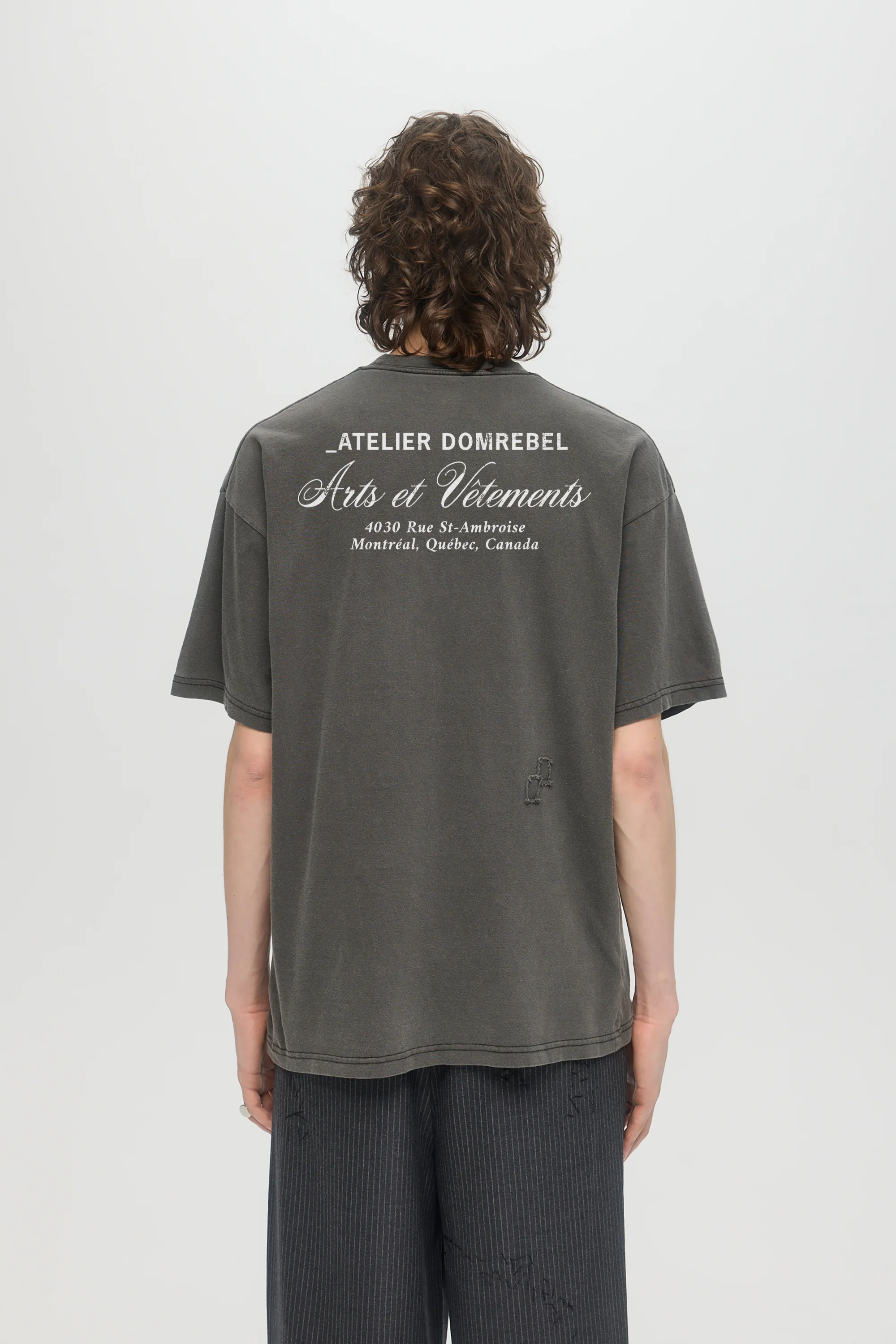 DOMREBEL Arts Vetements Tee - Faded Black - Image 2