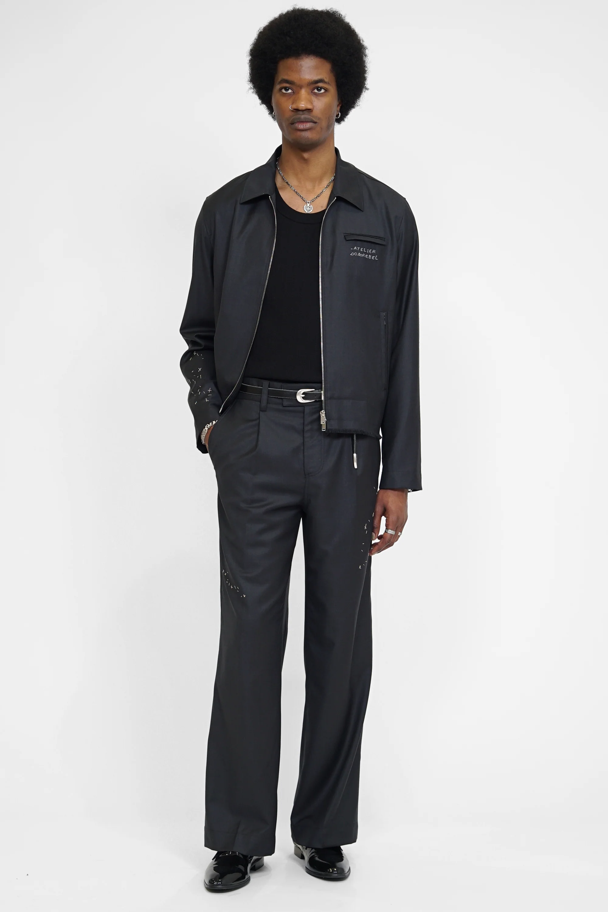 DOMREBEL Backstage Nylon Jacket - Black - Image 3