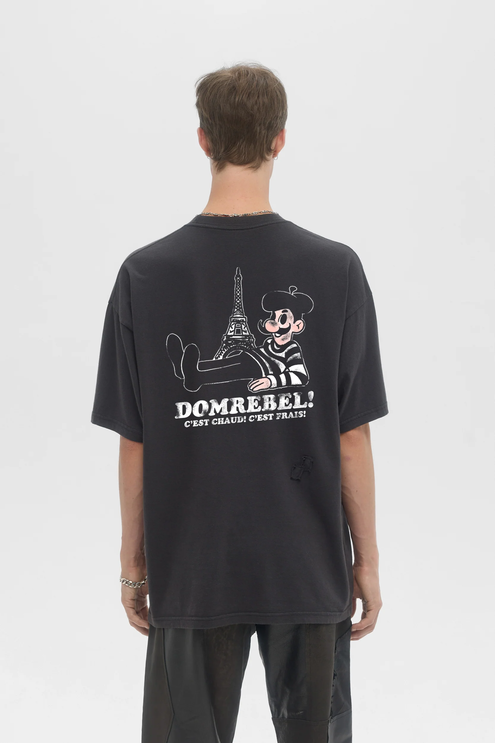 DOMREBEL Baguette Tee - Black - Image 2