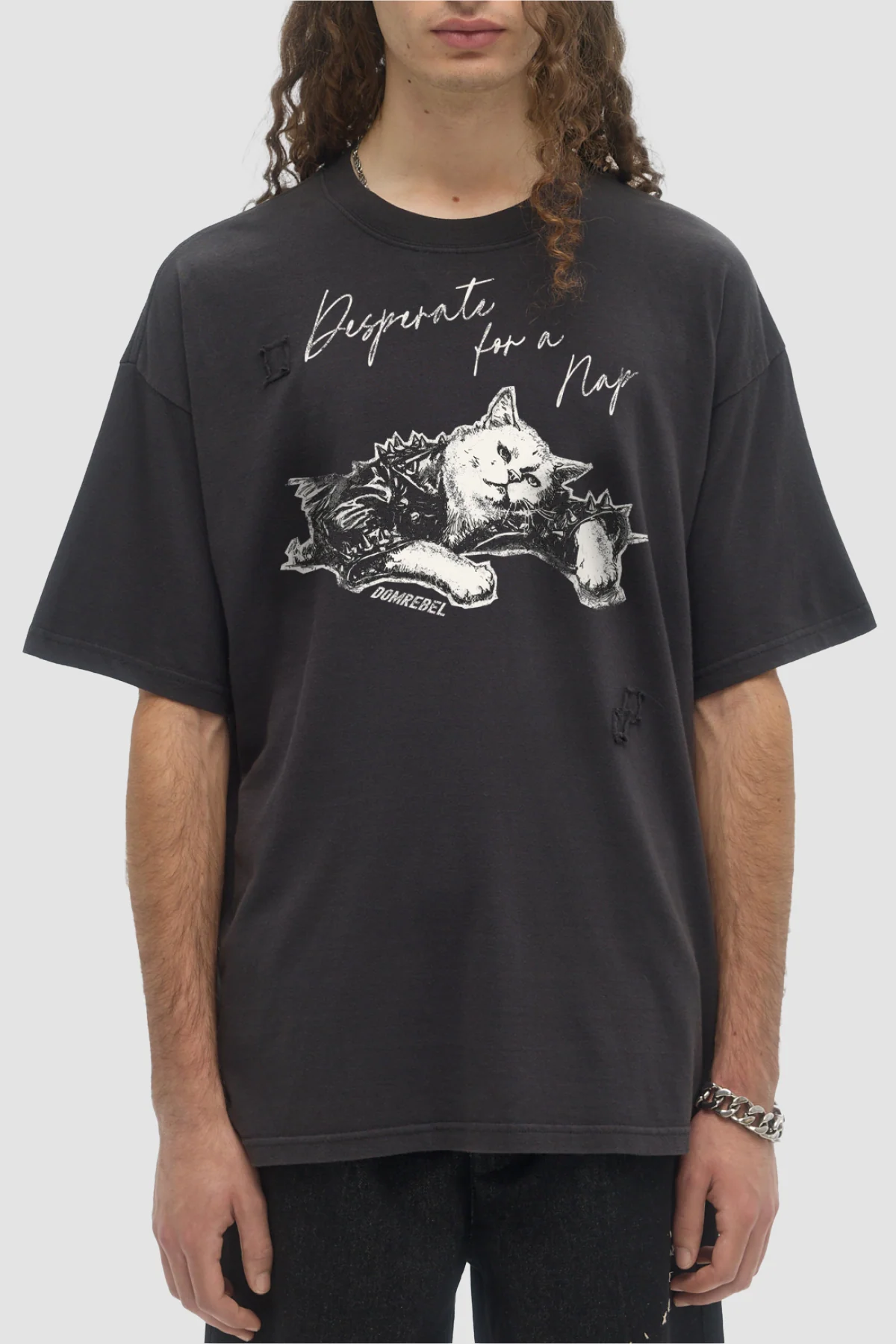 DOMREBEL Catnap Crystals Tee - Black