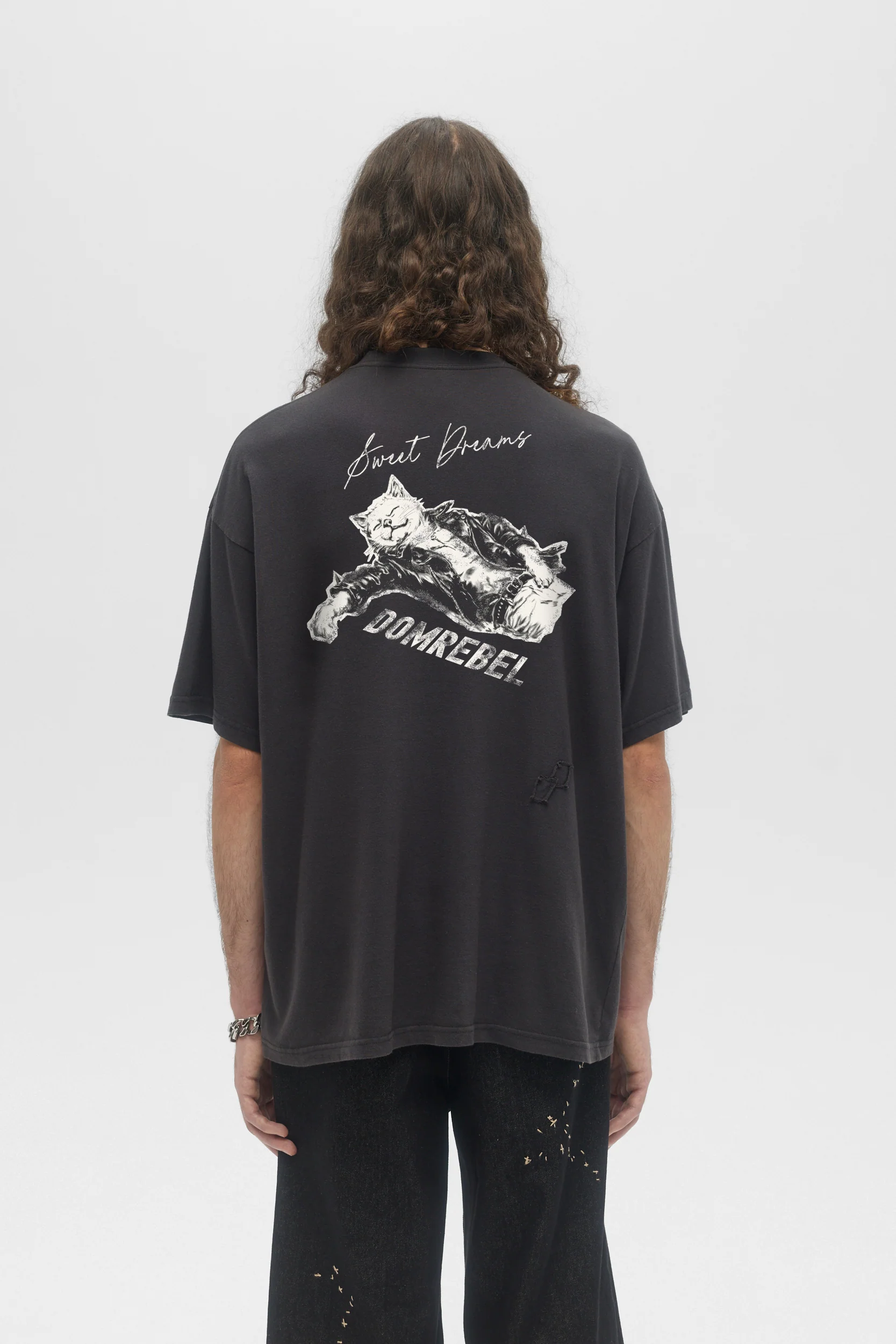 DOMREBEL Catnap Crystals Tee - Black - Image 2