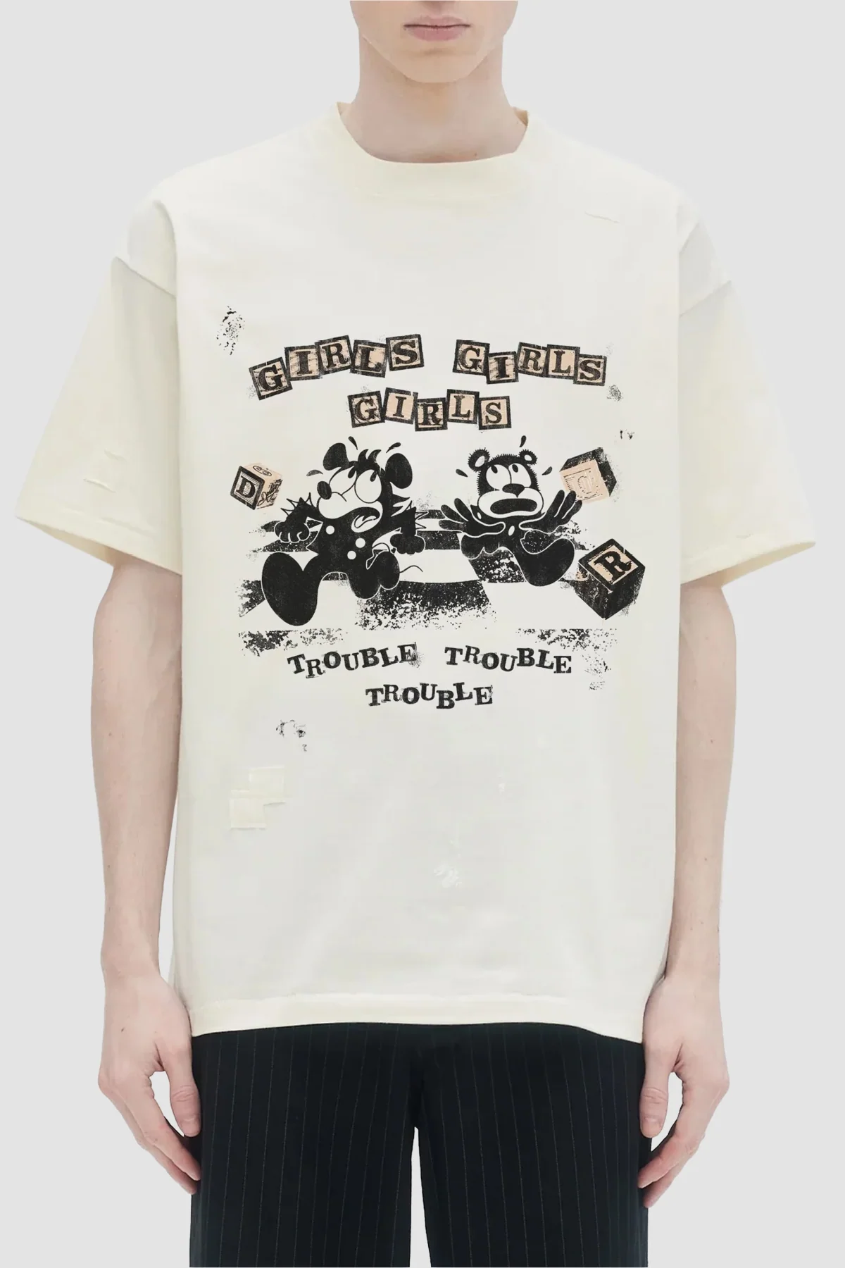 DOMREBEL Girlies Tee - White
