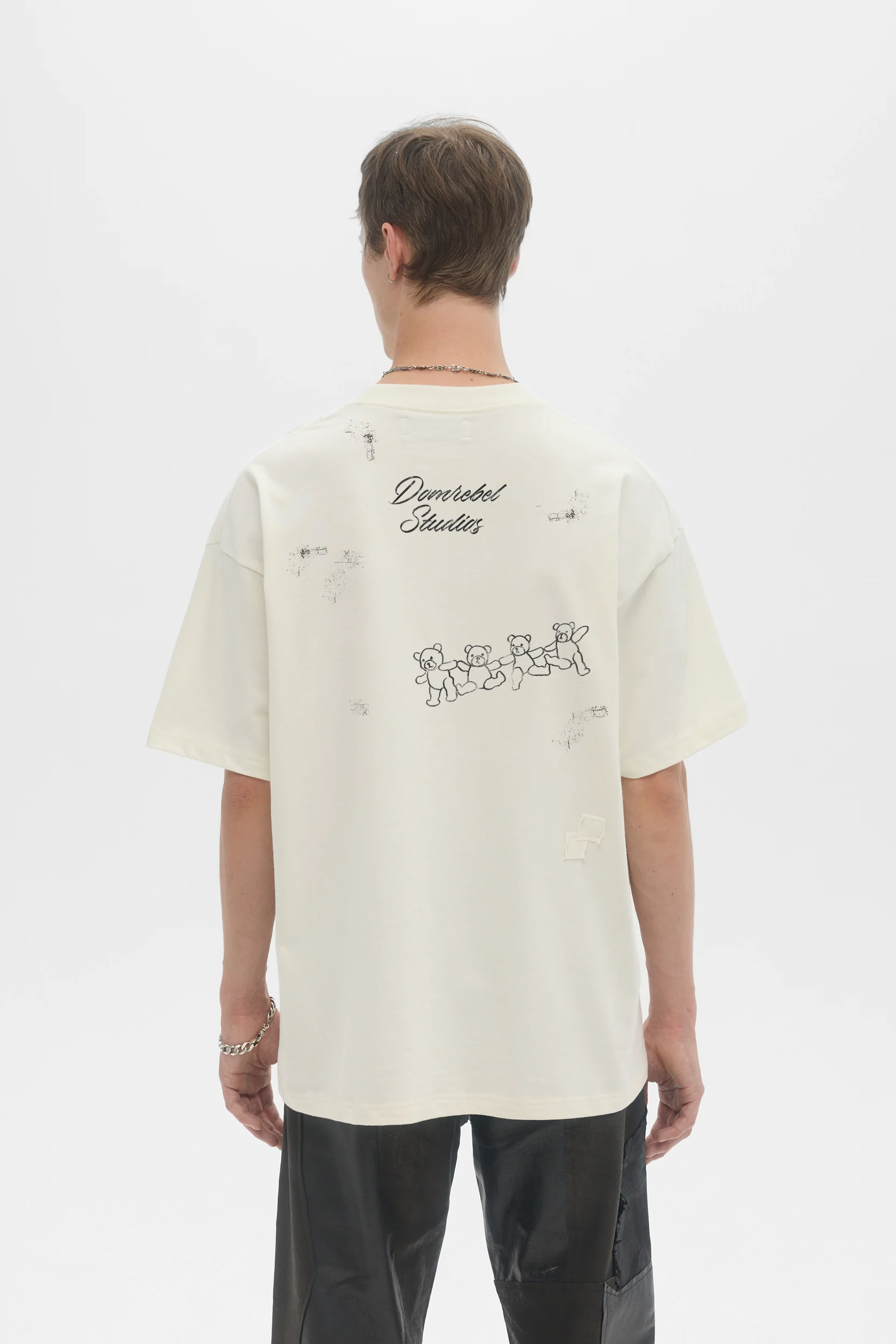 DOMREBEL Good Bear Tee - Old White - Image 2