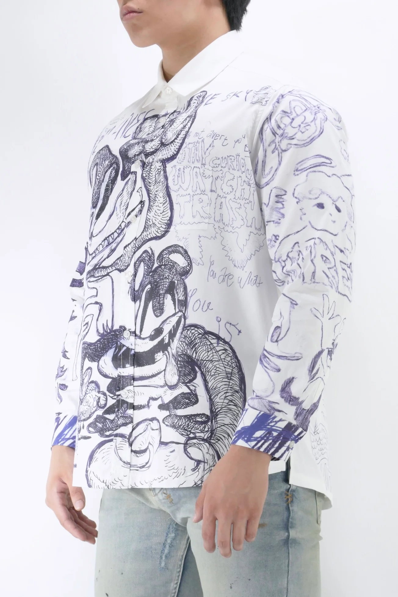 DOMREBEL Homeroom Shirt - White - Image 2