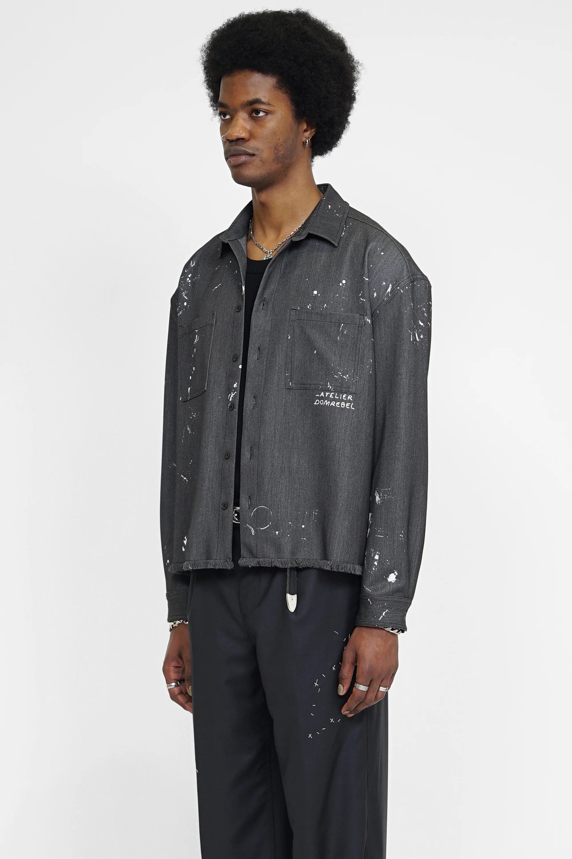DOMREBEL Indie Overshirt - Black - Image 2