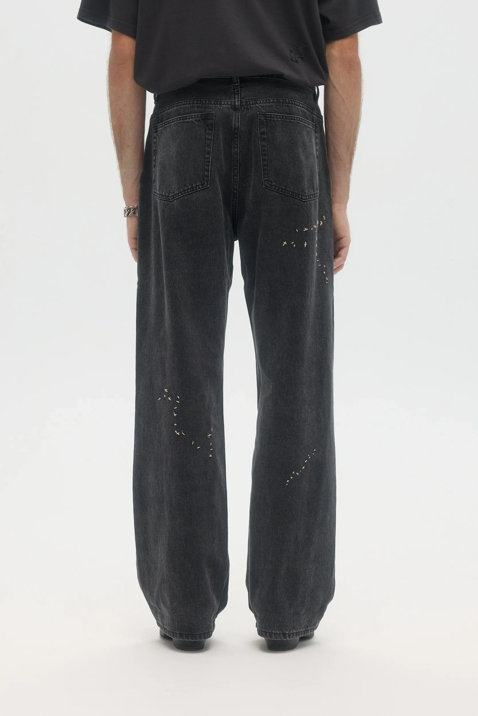 DOMREBEL Jerk Jeans - Faded Black - Image 3