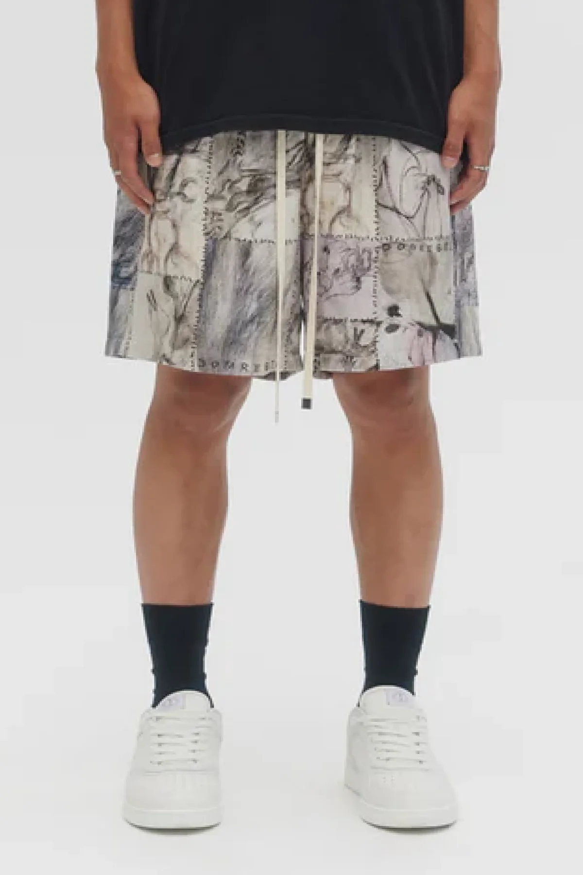 DOMREBEL Montage Shorts - Beige