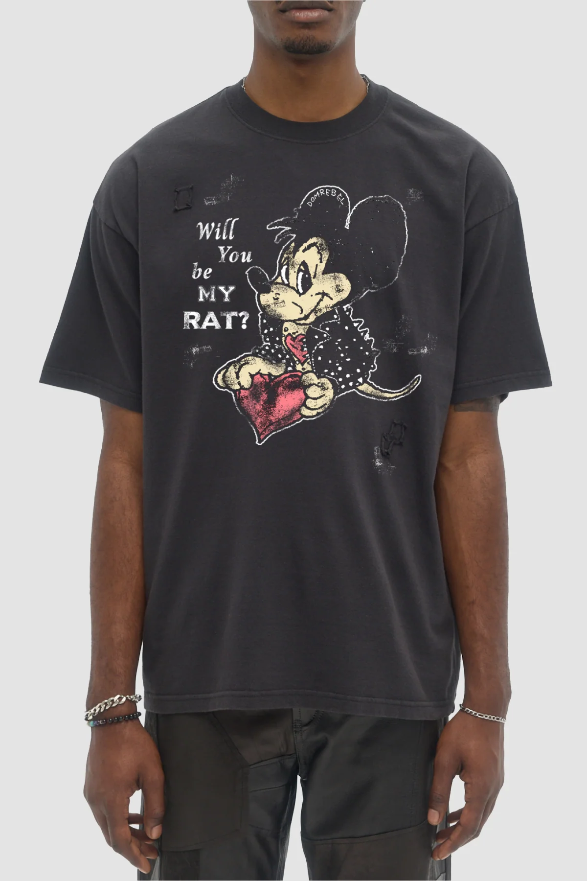 DOMREBEL My Rat Tee - Black