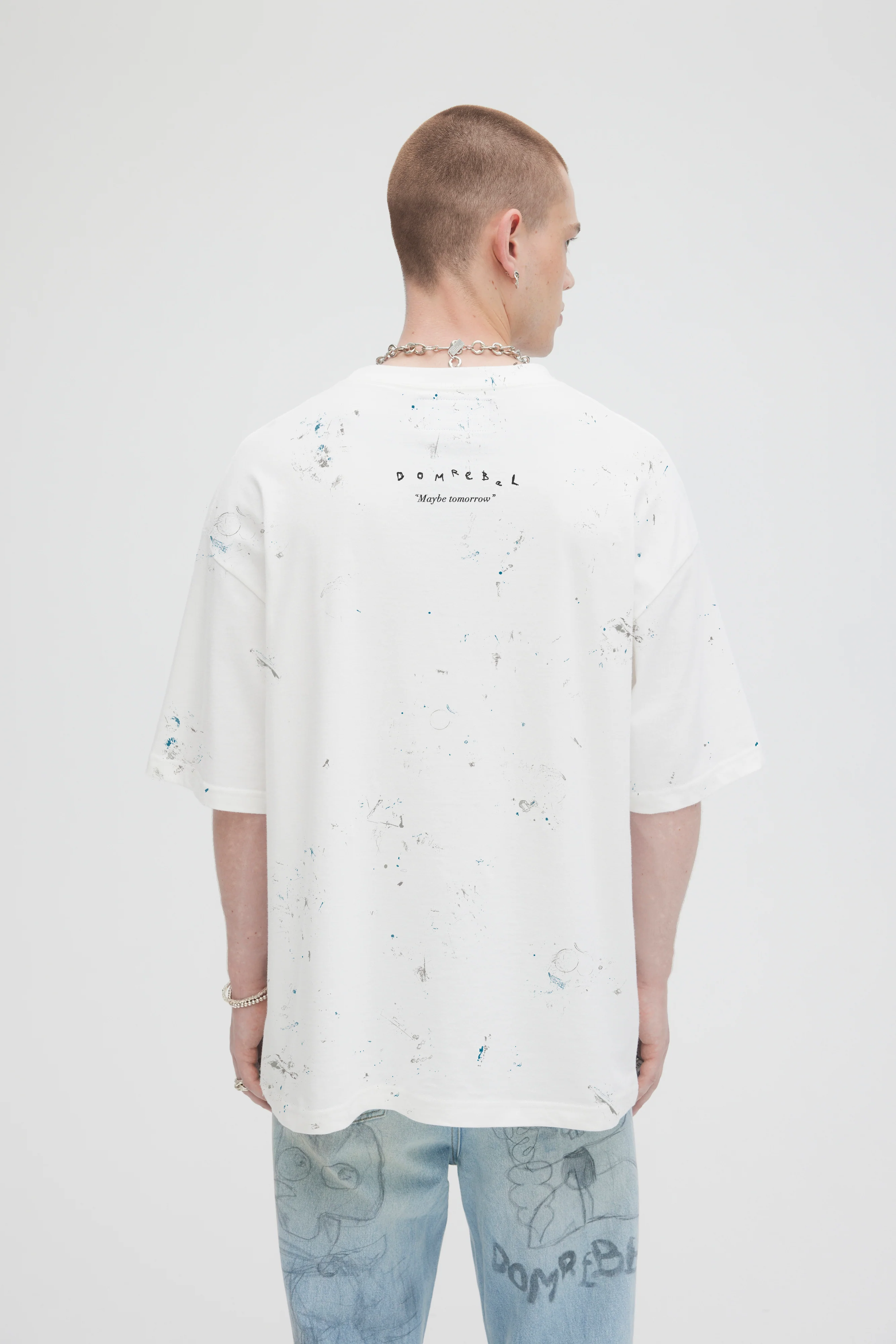 DOMREBEL Scuff Tomorrow Tee - Ivory - Image 2
