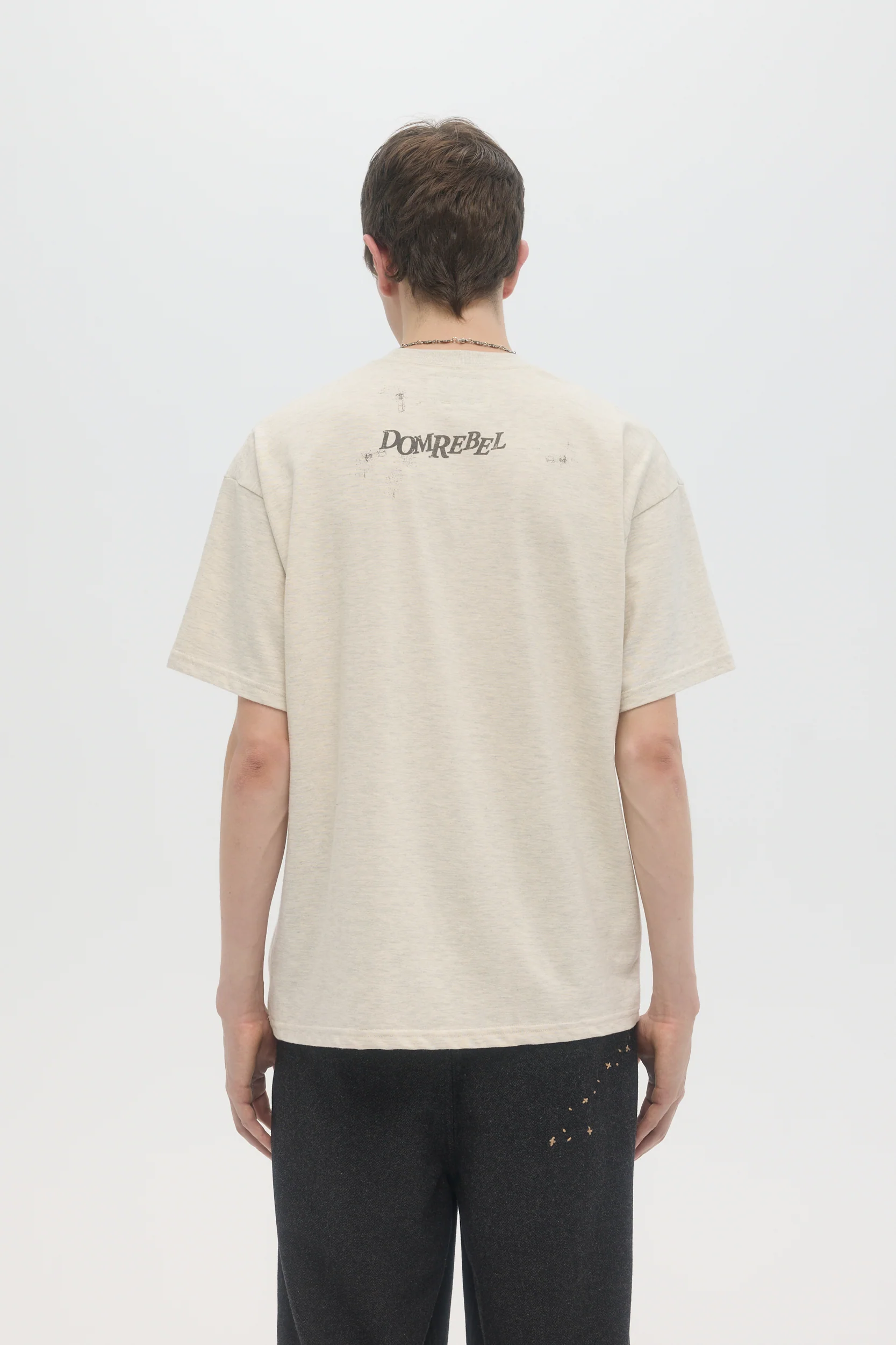 DOMREBEL ZZZ bear Tee - Greige - Image 3