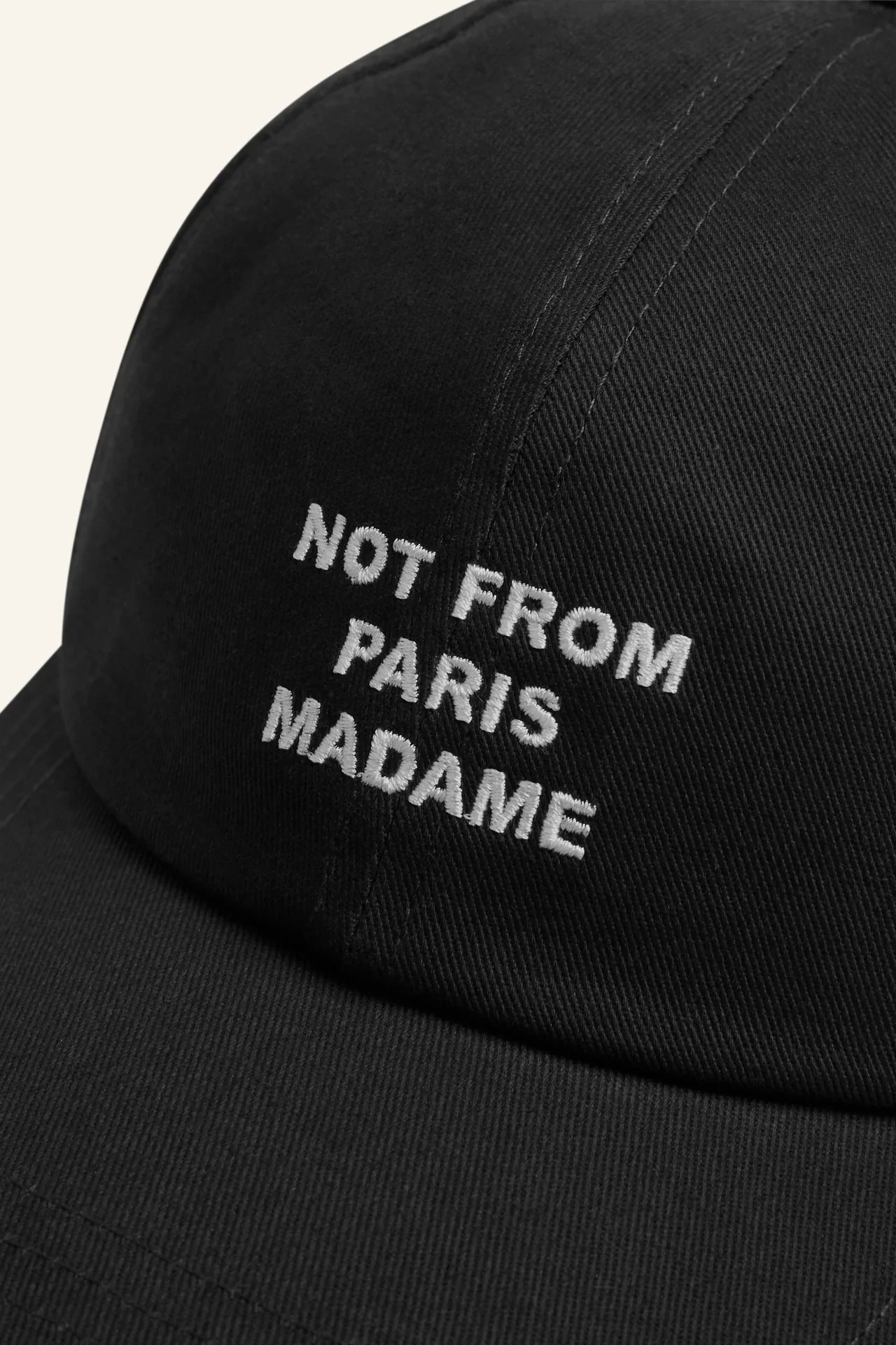 DrĂ´le de Monsieur Casquette Slogan Cap - Black - Image 2
