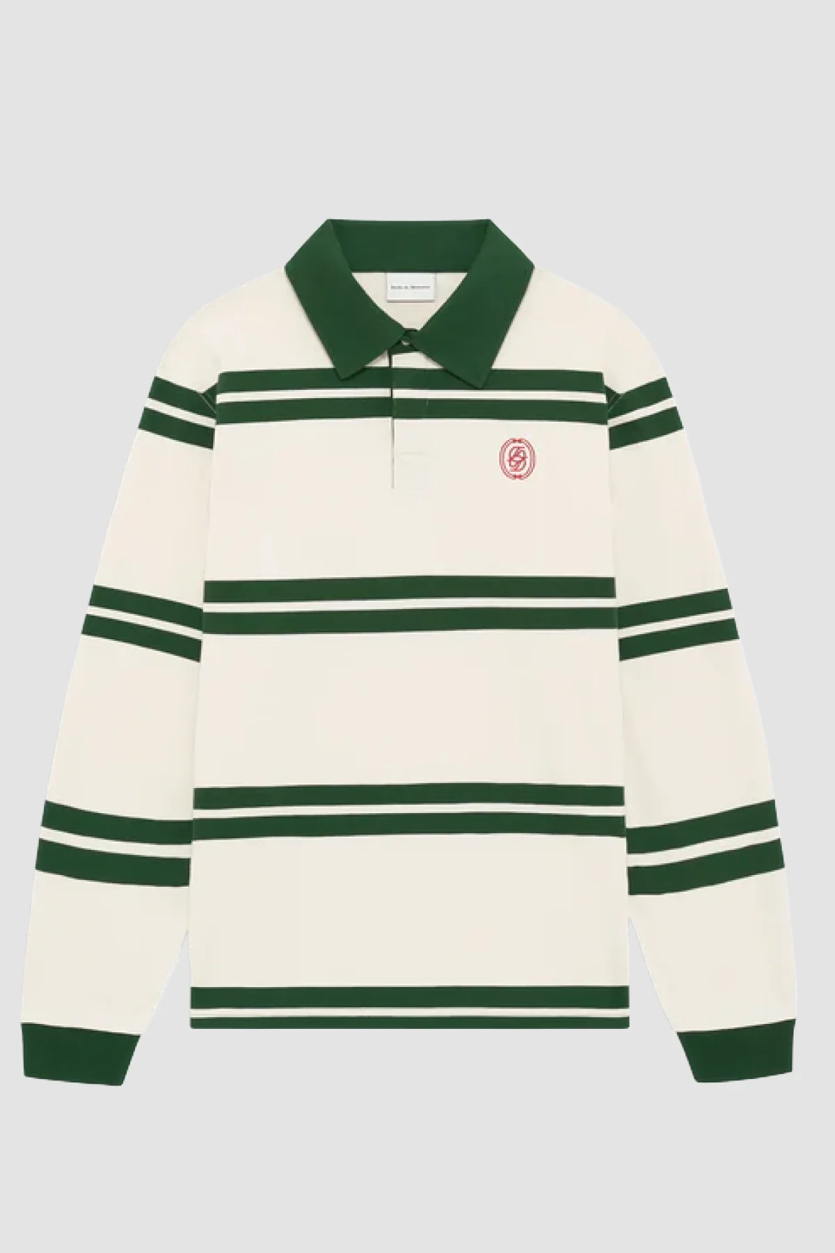 DrĂ´le de Monsieur D Ornament Striped Polo - Green