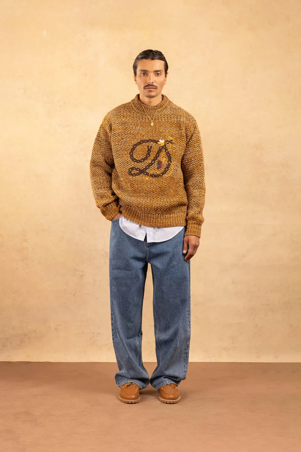 Drôle de Monsieur D tressé Sweater - Brown - Image 2