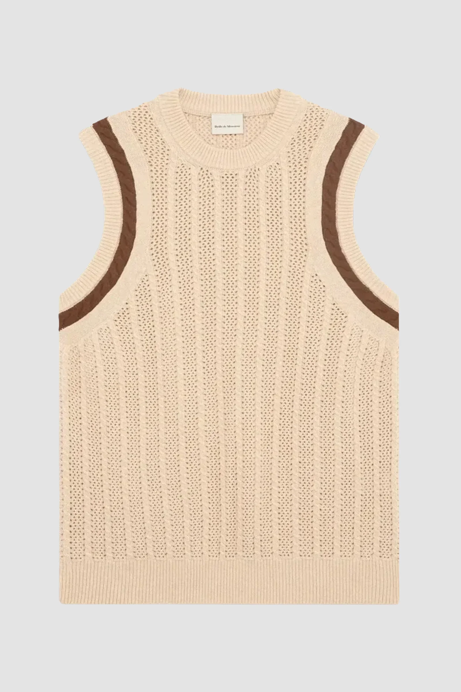 Drôle de Monsieur Débardeur Maille Vest - Cream