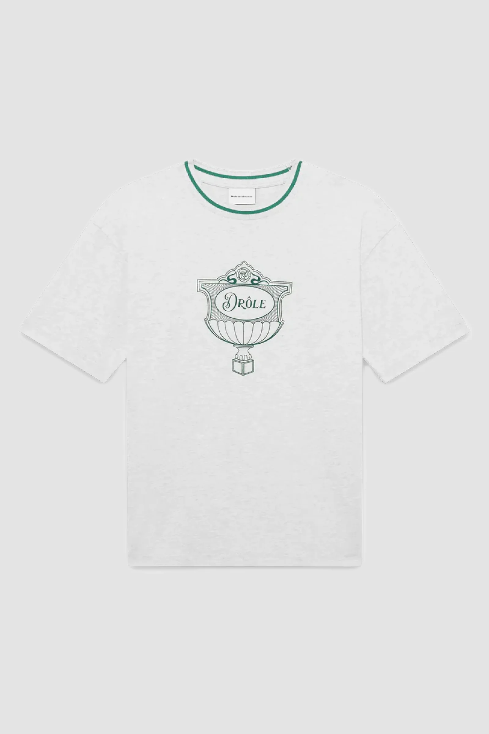 Drôle de Monsieur Drôle Cup Tee - Grey