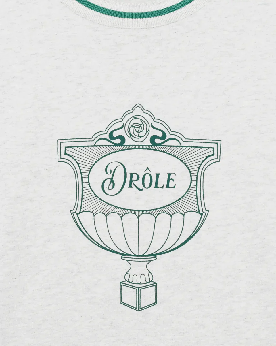 Drôle de Monsieur Drôle Cup Tee - Grey - Image 2