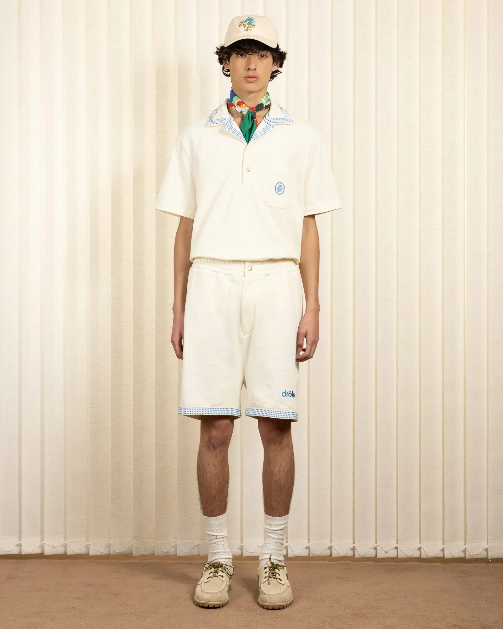 Drôle de Monsieur Piqué Shorts - Off White - Image 2