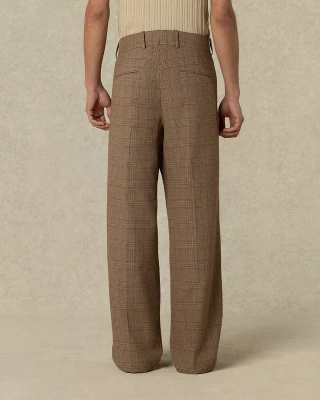 Drôle de Monsieur Prince Of Wales Golf Pants - Brown - Image 2