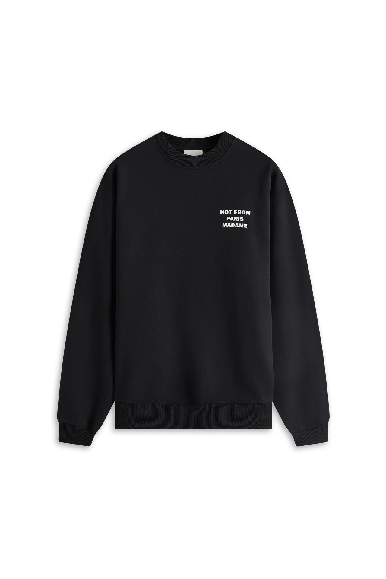 DrĂ´le de Monsieur Slogan Crewneck - Black - Image 2