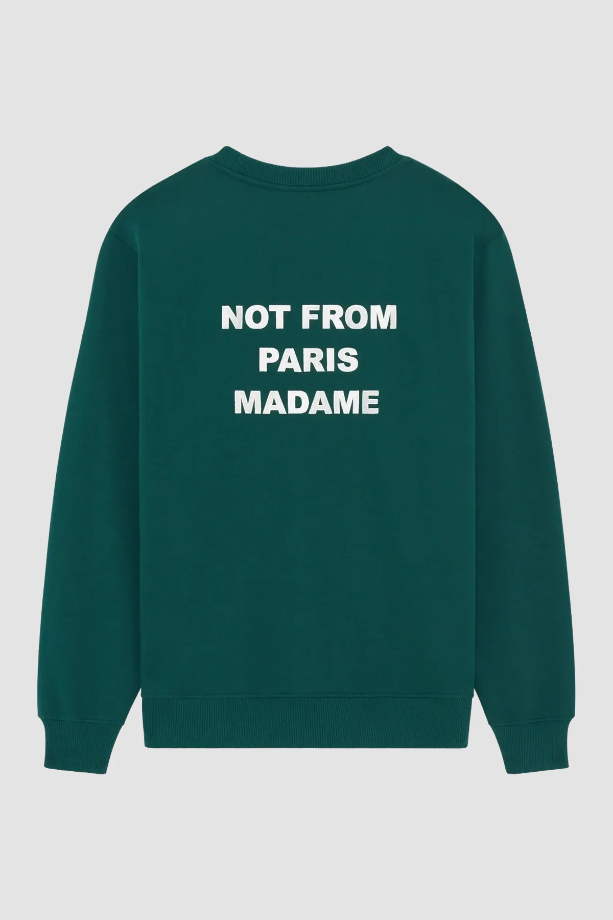 DrĂ´le de Monsieur Slogan Crewneck - Dark Green