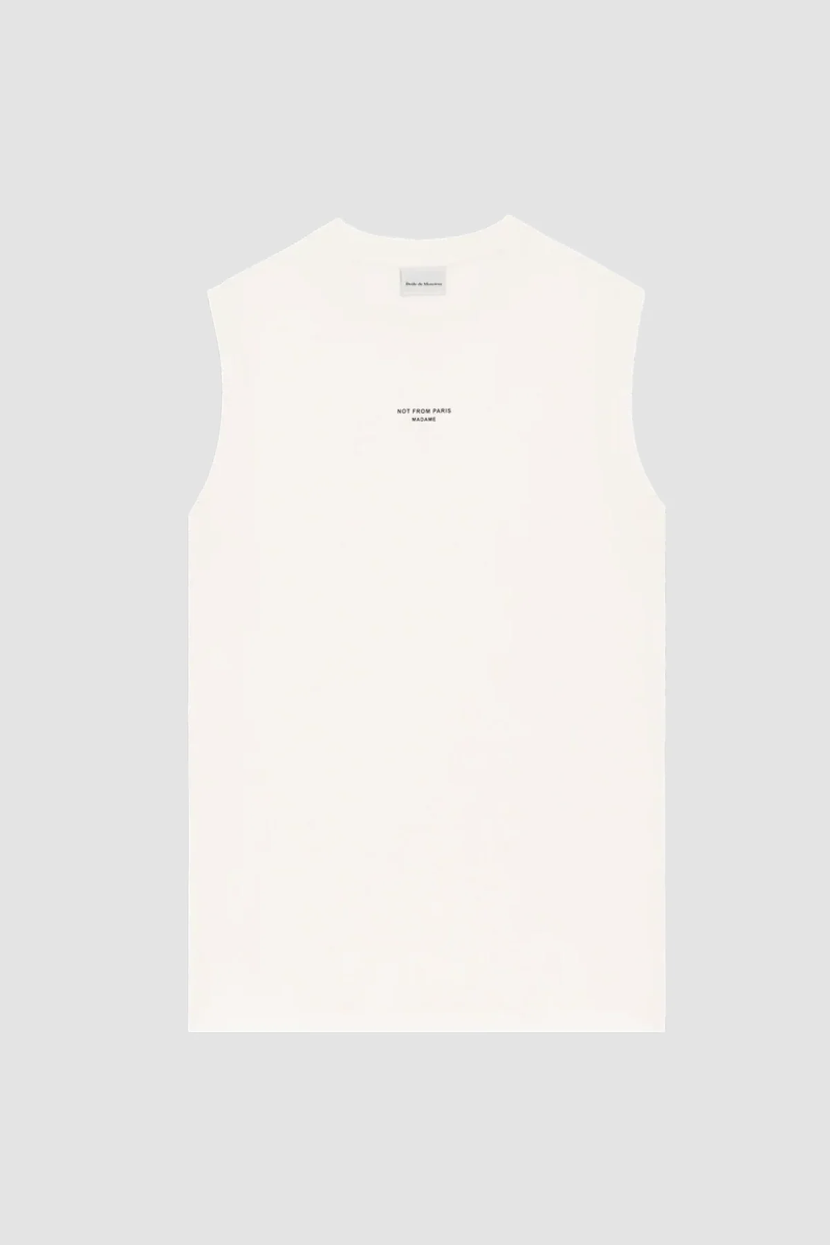 DrĂ´le de Monsieur Sport Slogan Tank - Off White