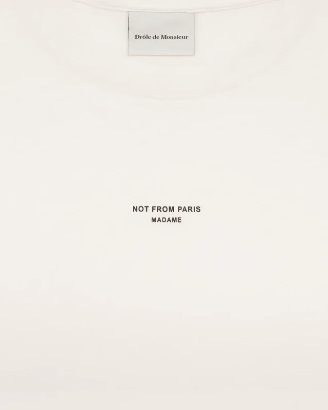 DrĂ´le de Monsieur Sport Slogan Tank - Off White - Image 2