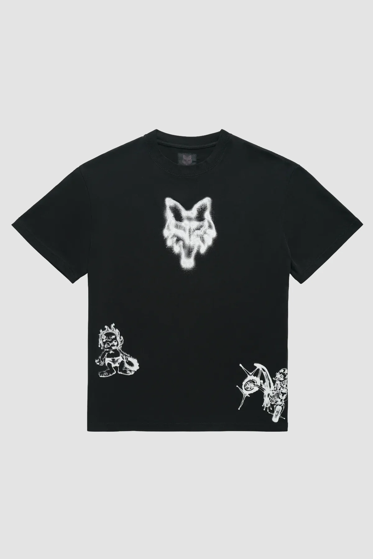 Fox Lab Airbrushed SS Tee - Black