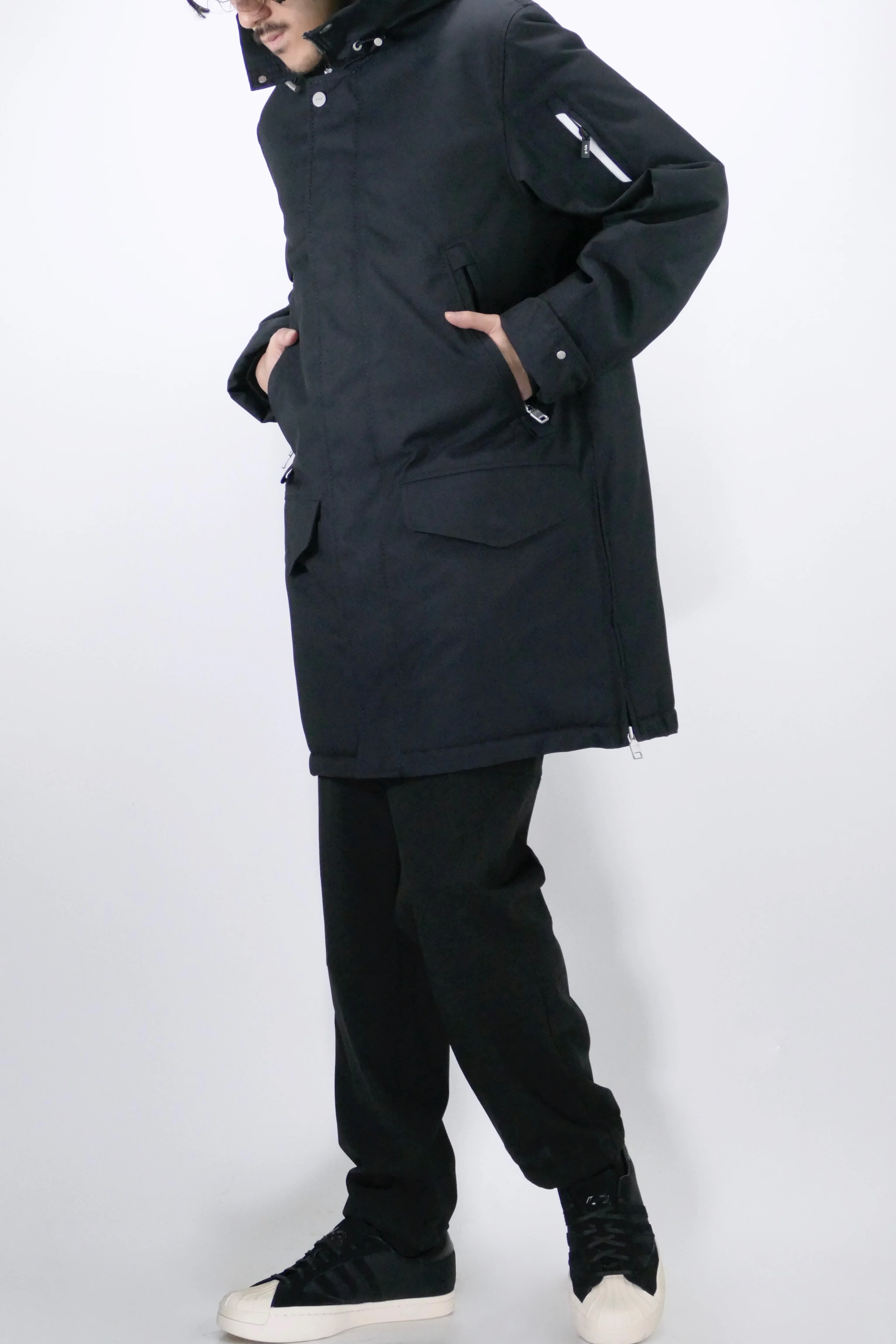 g-lab Mens Eco *Parka Halley Tech Touch- Dark Navy - Image 2