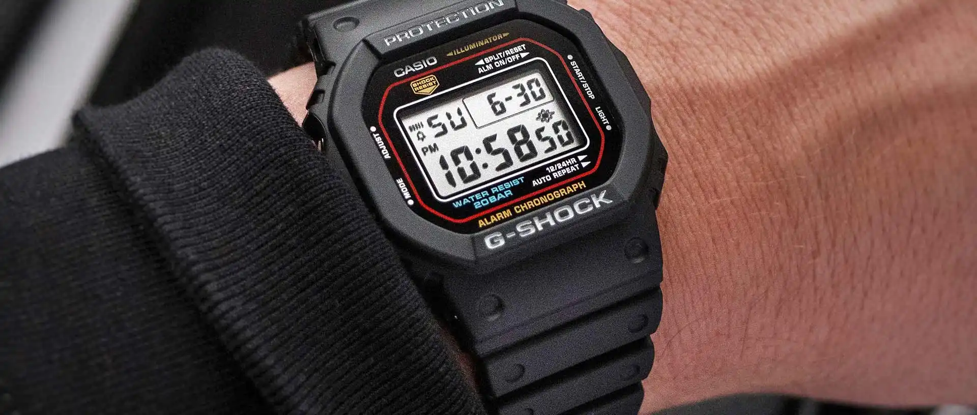 G-Shock DW-5600RL-1 Watch - Black - Image 2