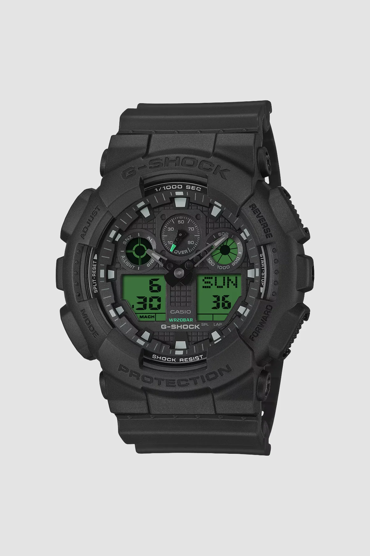 G-Shock GA-100BEG-1A Watch - Black/Electro Green