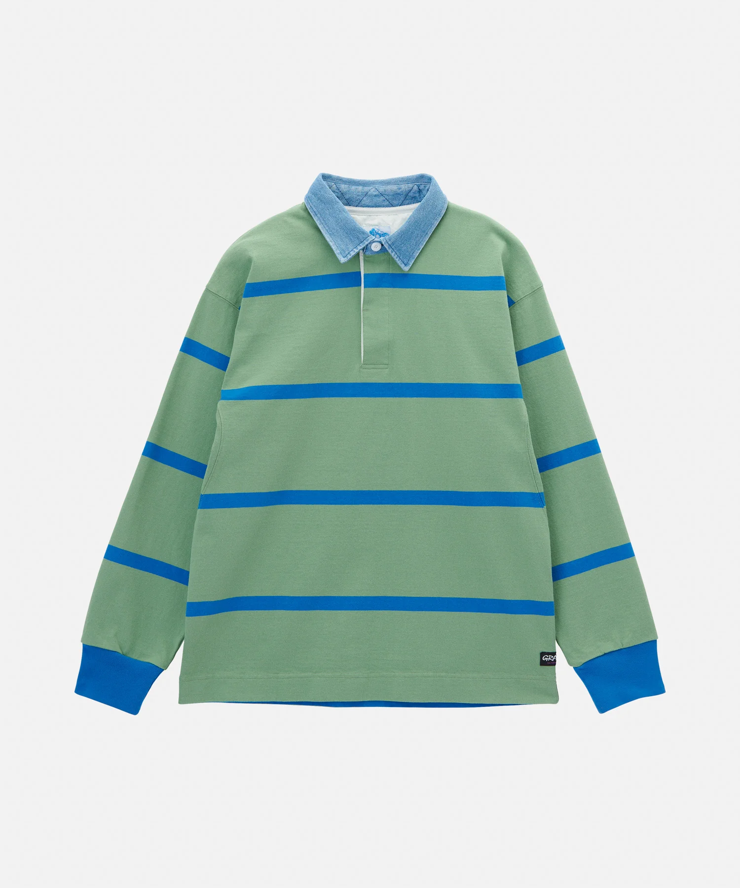 Gramicci Langdon Rugby Shirt - Olive - Image 3