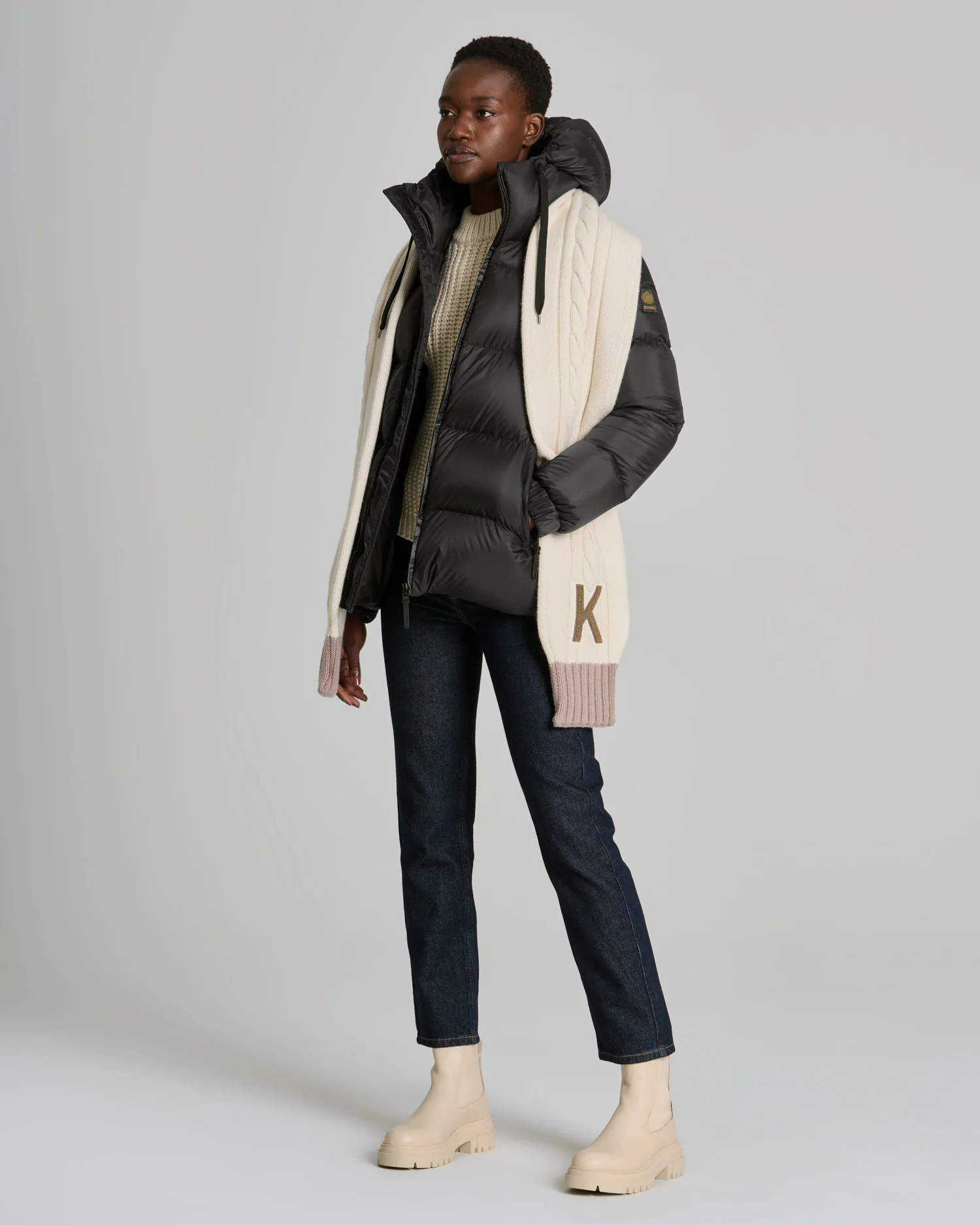 Kanuk Womens Down Jacket Molly STF - Dusty Black - Image 6