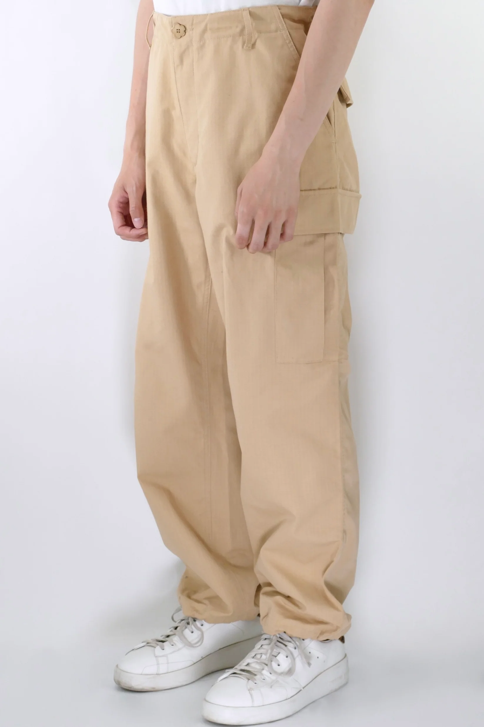 Kenzo Cargo Workwear Pants - Camel - Image 2