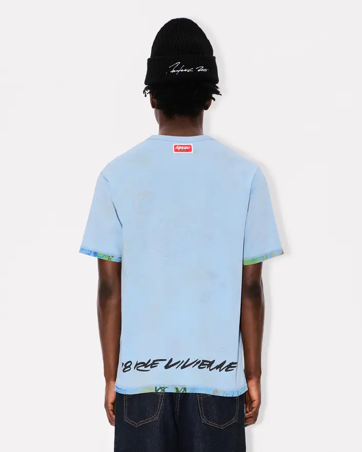 Kenzo x Futura 2000 Reversible Tee - Light Blue - Image 2