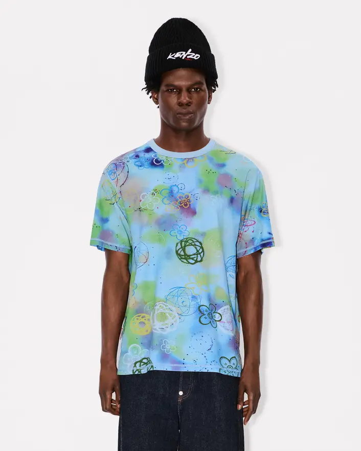 Kenzo x Futura 2000 Reversible Tee - Light Blue - Image 3
