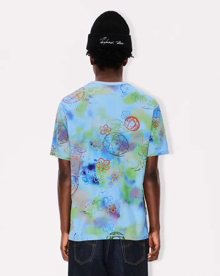 Kenzo x Futura 2000 Reversible Tee - Light Blue - Image 4