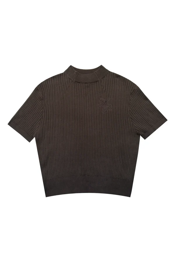 Kody Phillips Mock Neck Tee - Tobacco - Image 2