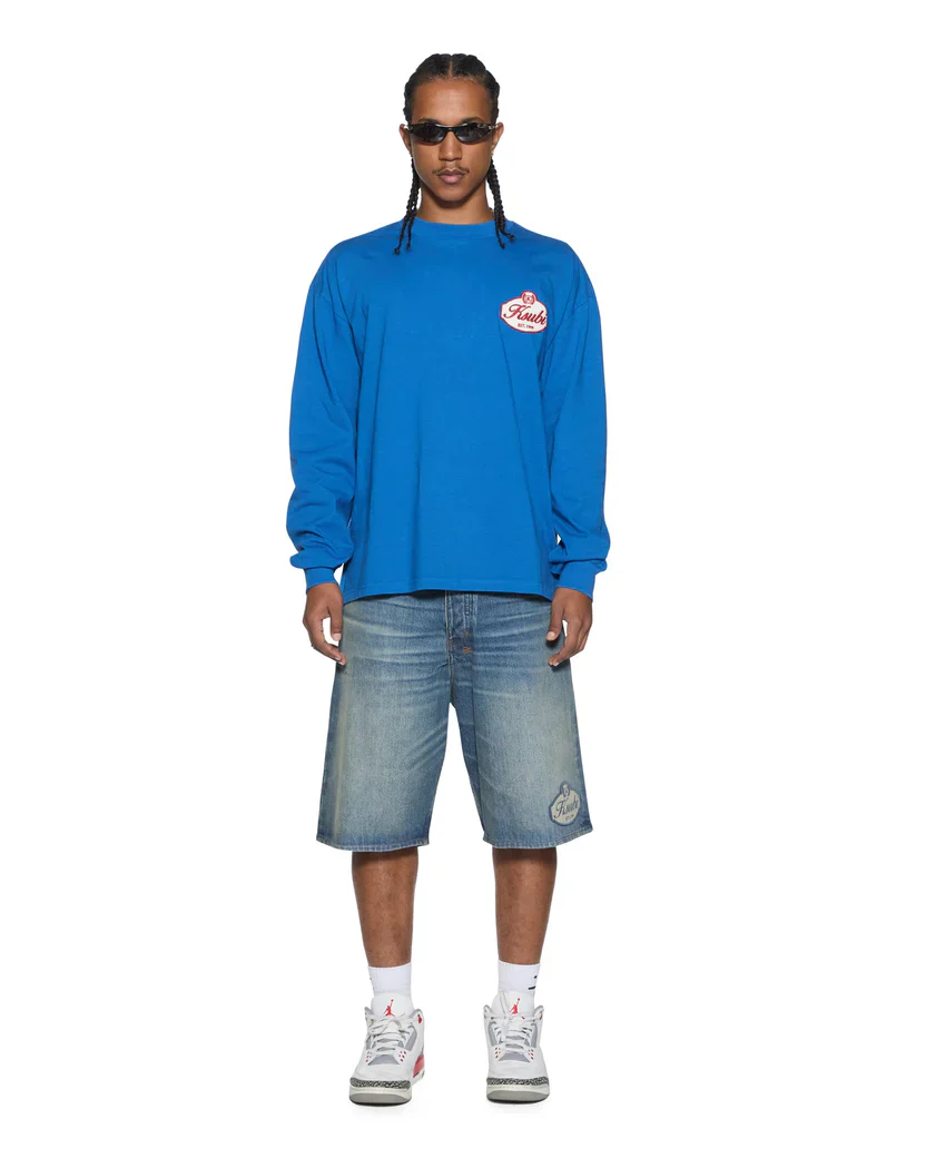 Ksubi Klasse Ekcess LS Tee - Bolt Blue - Image 3