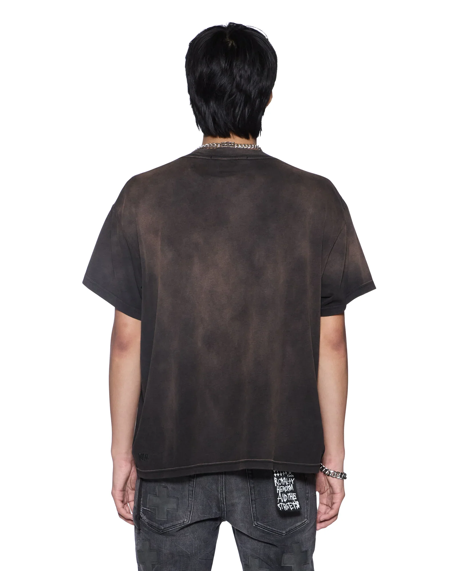 Ksubi Slate Slub Sid SS Sunfade Tee - Charcoal - Image 2