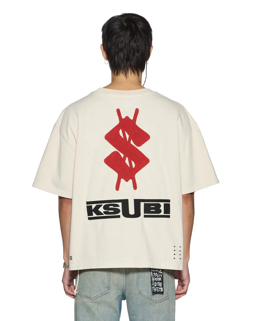 Ksubi Zoom Halen SS Tee - Natural - Image 2
