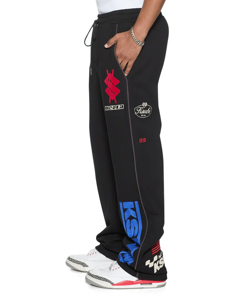 Ksubi Zoom Synthesis Track Pants - Black - Image 2
