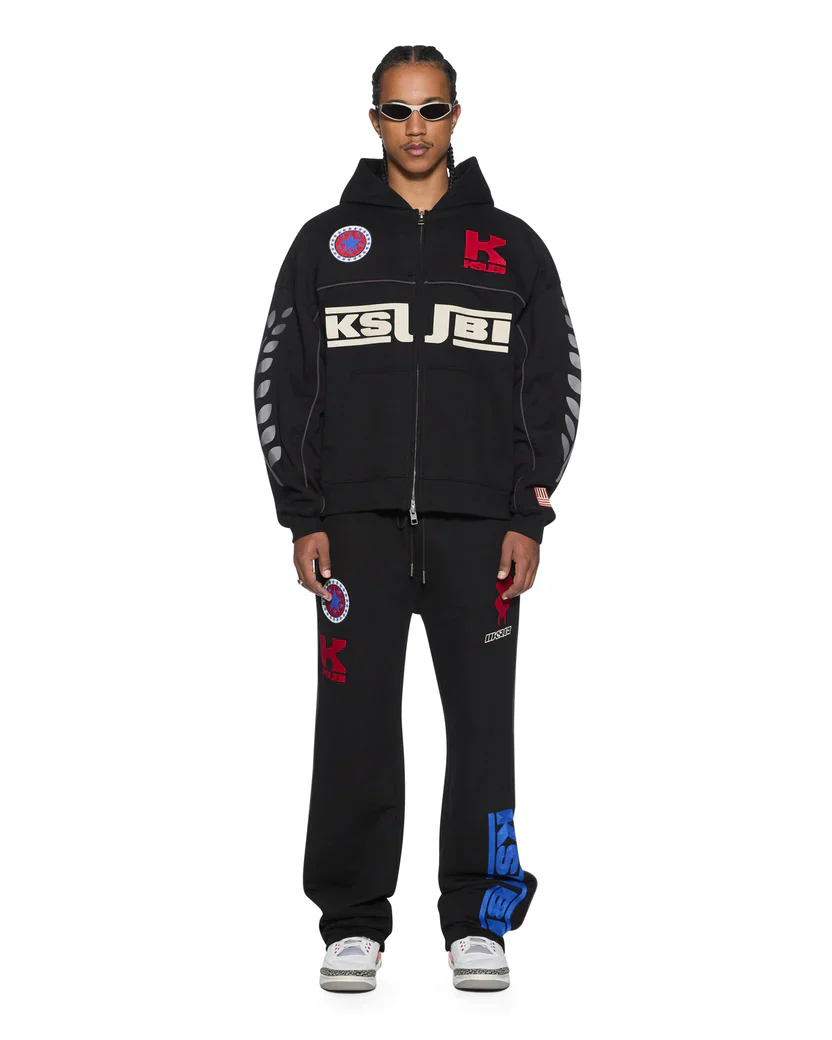 Ksubi Zoom Synthesis Track Pants - Black - Image 4