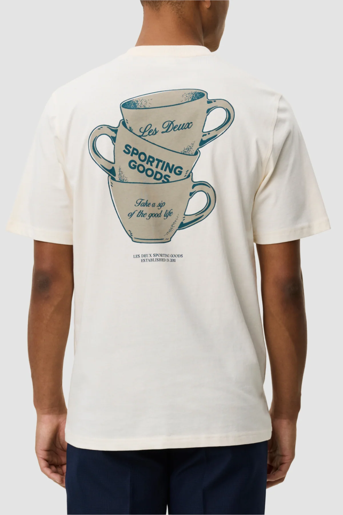 Les Deux Ben Artist Tee - White