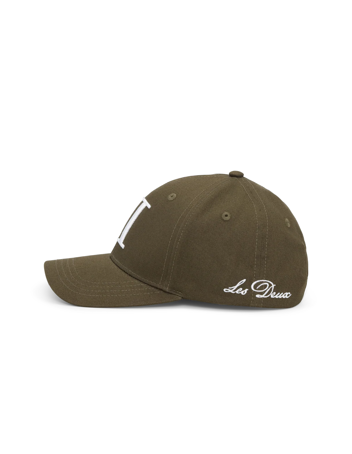 Les Deux Encore Organic Baseball Cap - Olive - Image 3