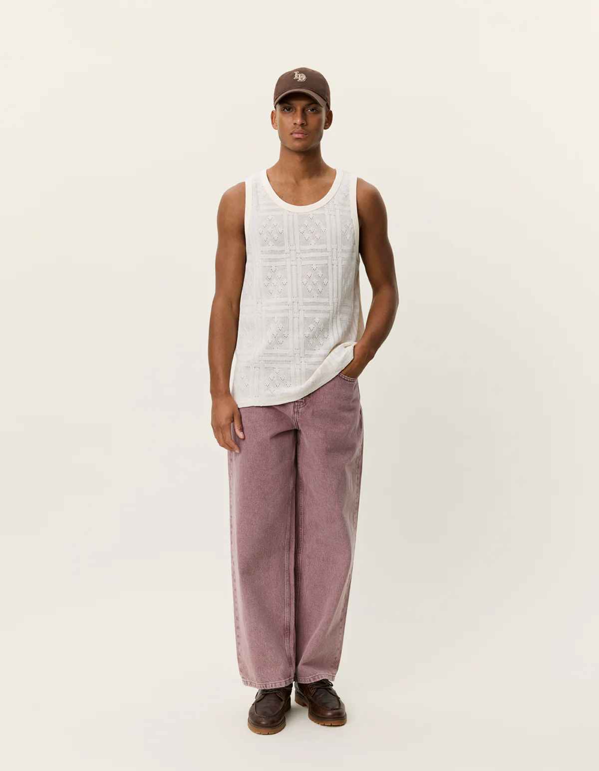 Les Deux Huxley Pointell Tank - White - Image 2