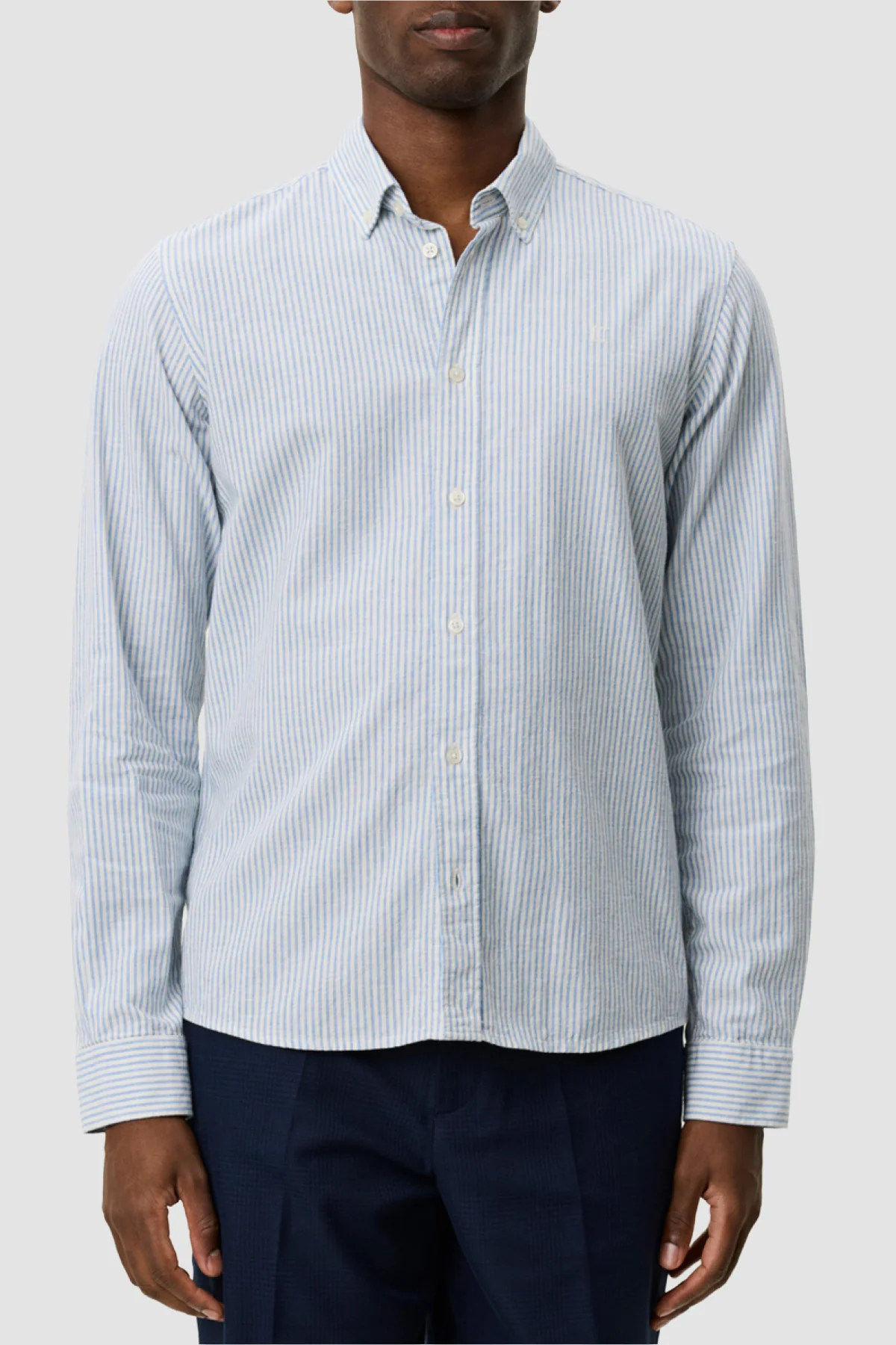 Les Deux Konrad Stripe Shirt - Blue