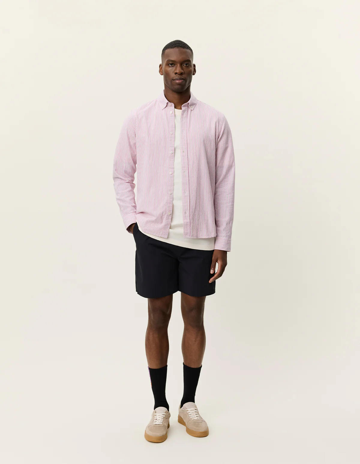 Les Deux Konrad Stripe Shirt - Pink - Image 3