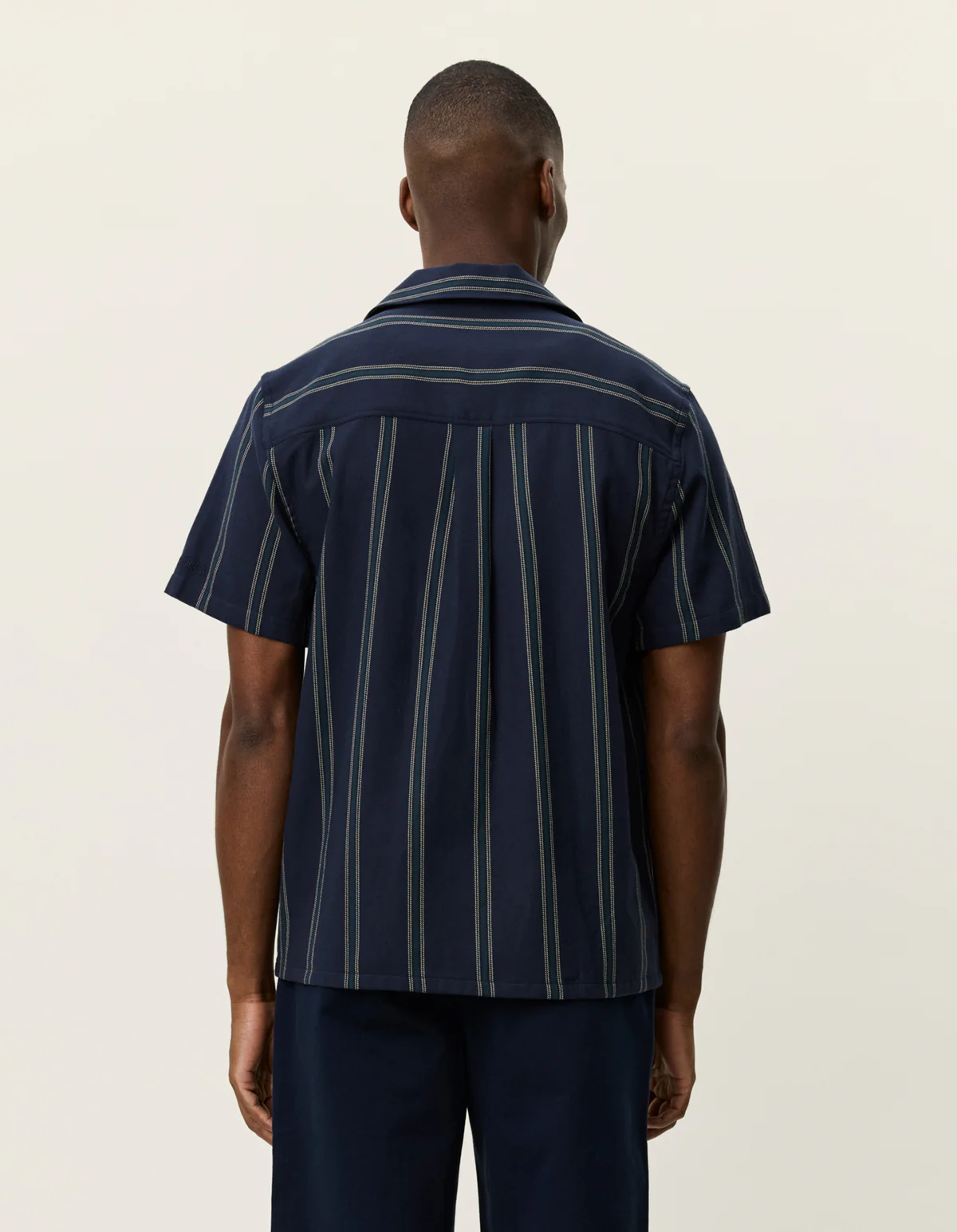 Les Deux Lawson Stripe Shirt - Dark Navy - Image 2