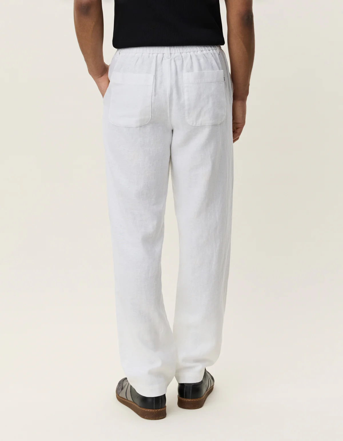 Les Deux Linen Comfort Suit Pants - White - Image 2